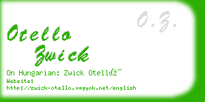 otello zwick business card